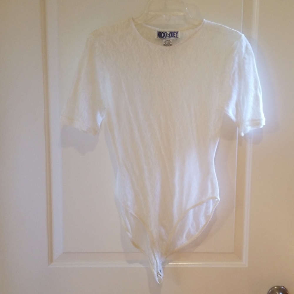 Nicki & Zoey white lace bodysuit